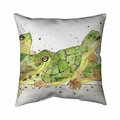 Fondo 20 x 20 in. Small Aquatic Turtles-Double Sided Print Indoor Pillow FO2773614